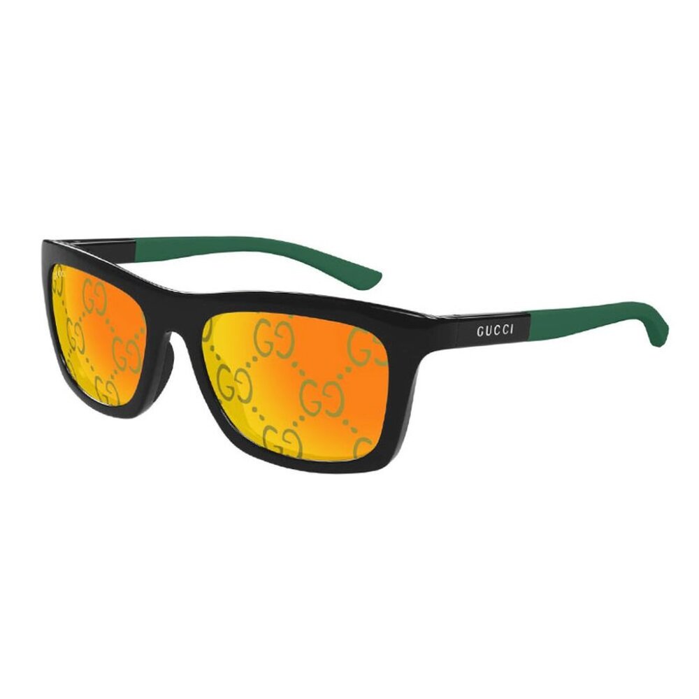 NEW GUCCI SUNGLASSES GUCCI GG1735S 005 BLACK/GREEN/YELLOW EYEWEAR